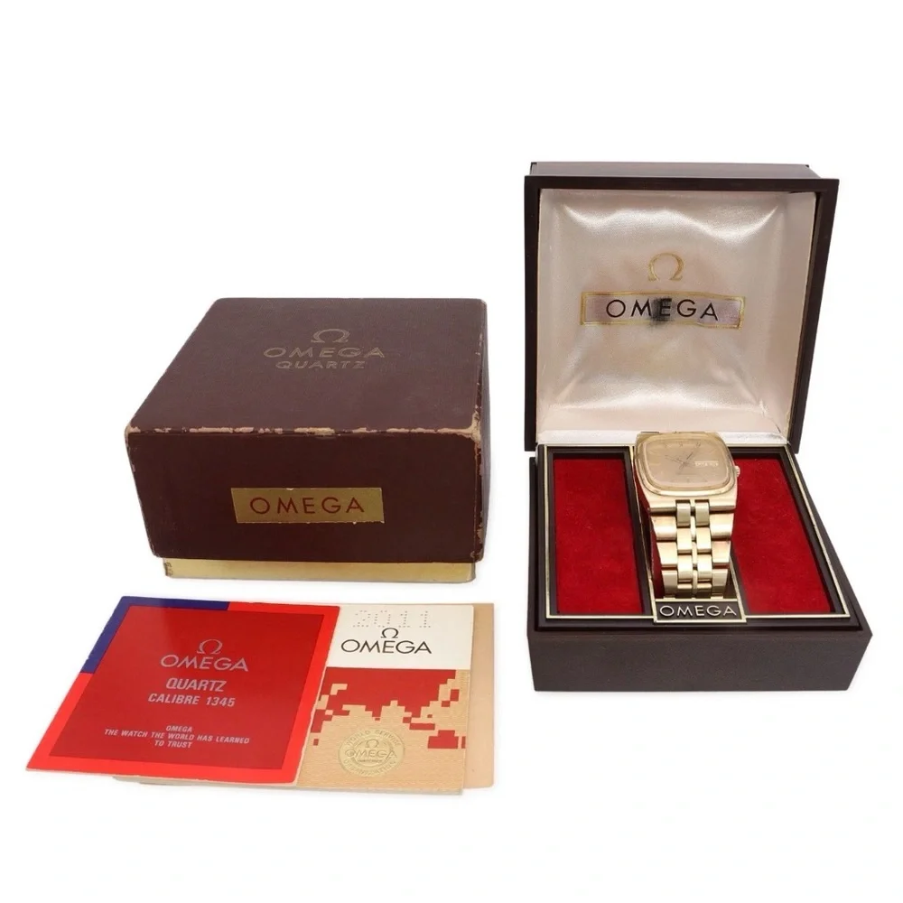 Omega Constellation 10k & 14k Gold F Day-Date Box and Papers Rare Men’s Watch
